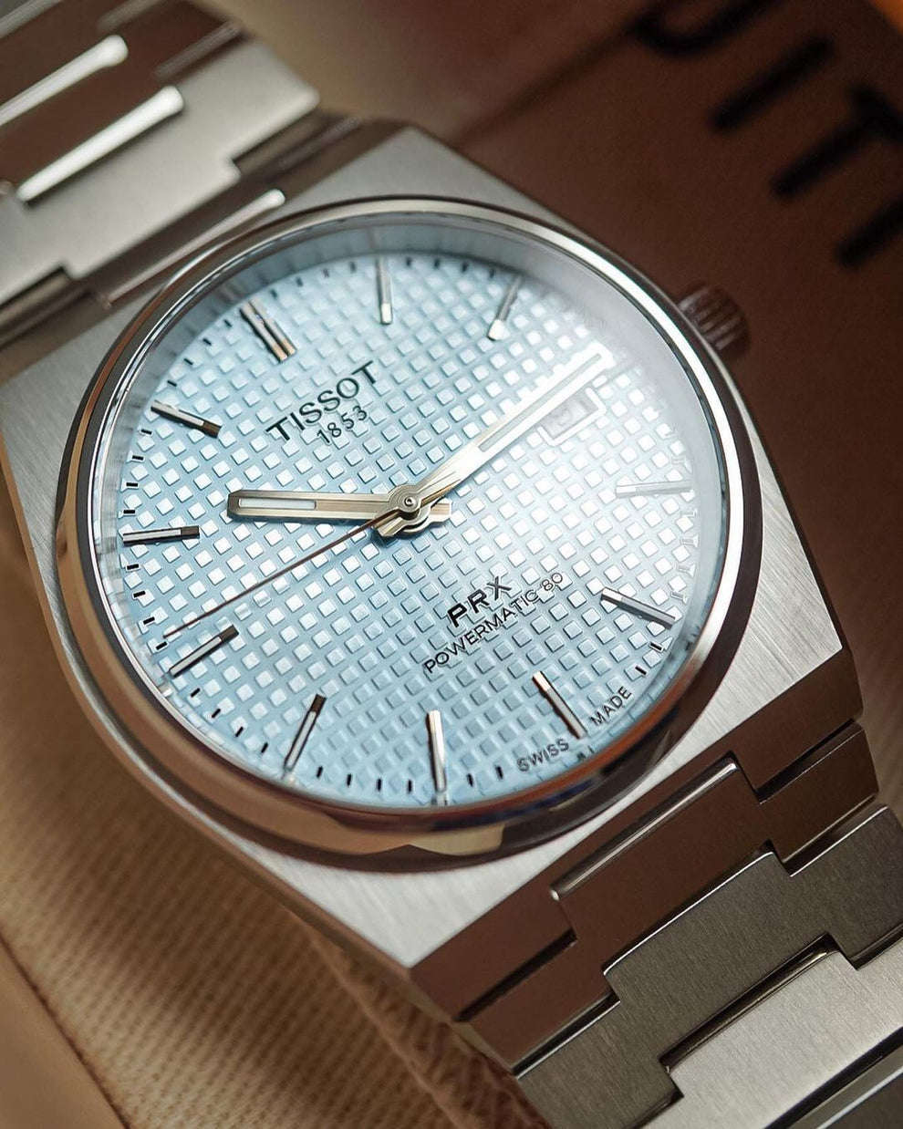 Tissot

Tissot Prx powermatic 80 Ice blue dial