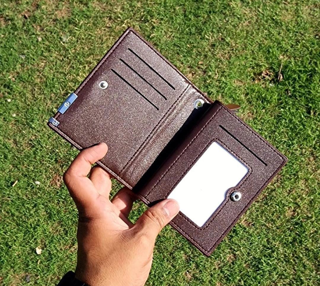 Baellerry Brown-Slim Premium Leather Wallet – Minimalist & Everyday Carry