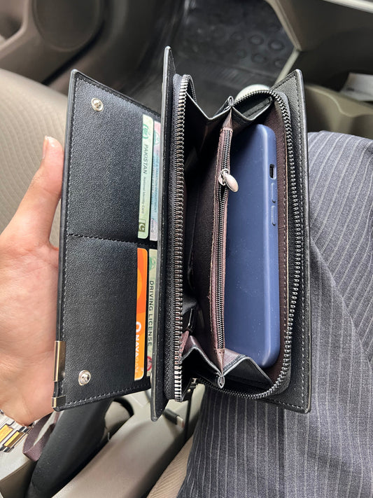 Baellerry - A Premium Quality  Long Wallet black