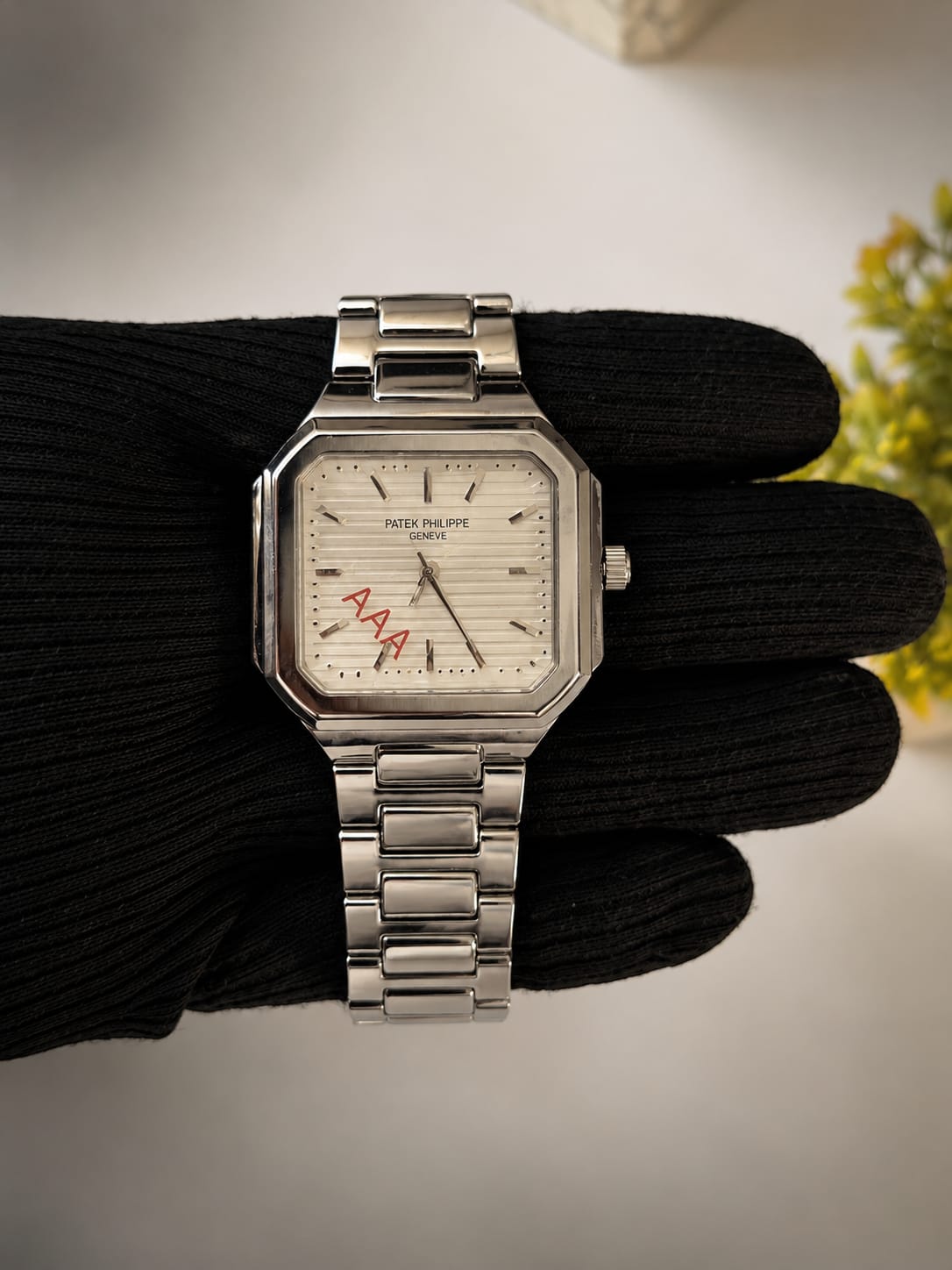 Classic white Patek Philippe  Men’s Stainless Steel Watch